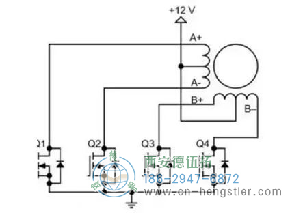 步進(jìn)電機(jī)的工作原理，電路圖