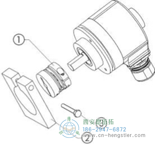 直接利用編碼器法蘭端面的安裝孔，你來實現(xiàn)編碼器與安裝支架的固定。