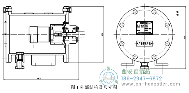 編碼器主要由編碼器、外殼兩部分組成，其外部結(jié)構(gòu)如圖1所示。